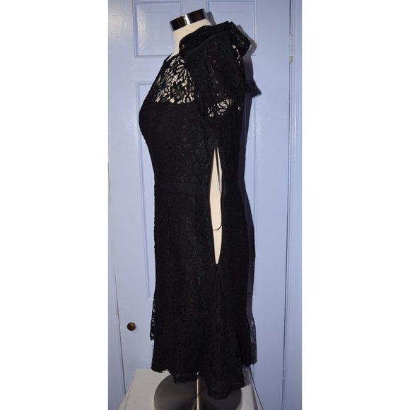 Nanette Lepore Black lace dress size 8 - Picture 8 of 9